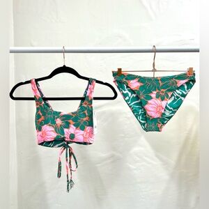 Medium Maaji women’s reversible bikini top and bottom.